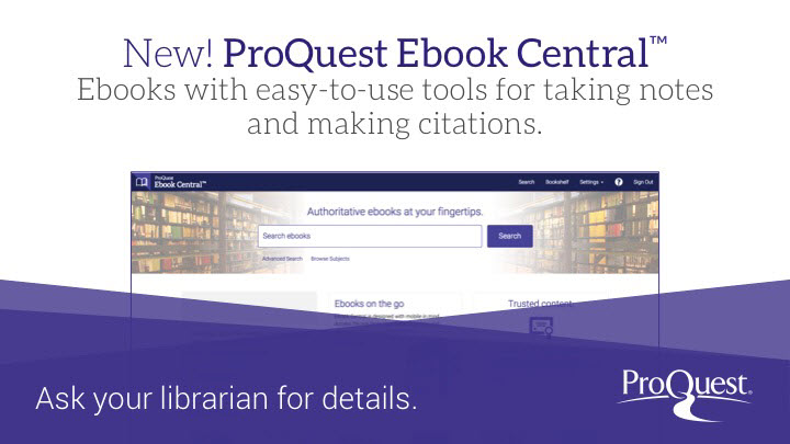 Ebook Central Landing Page